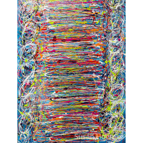 Modern Barbwire Painting